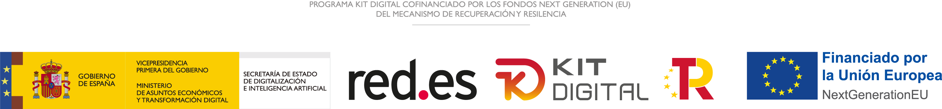 Publicidad del Programa Kit Digital y logo de agentes digitalizadores